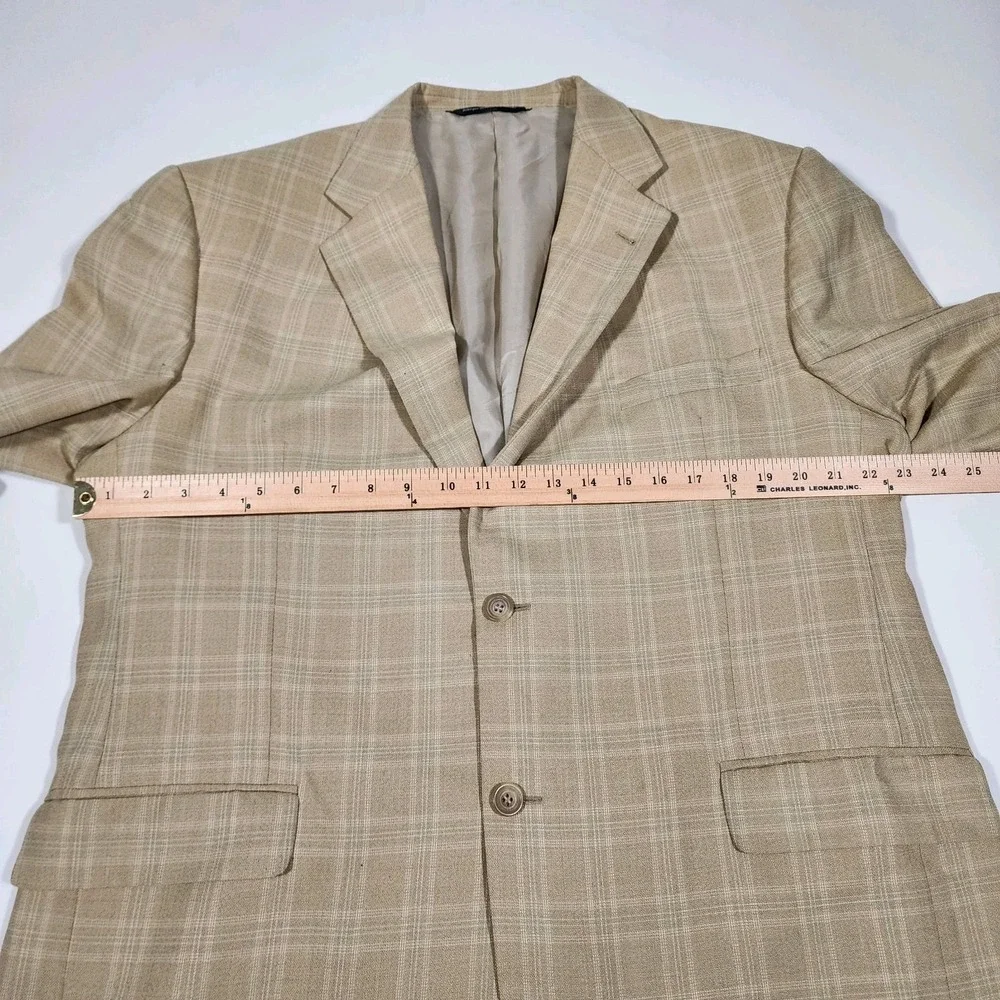 Coppley Sport Coat Men's Ermenegildo Zegna‎ Cloth Brown Plaid 42